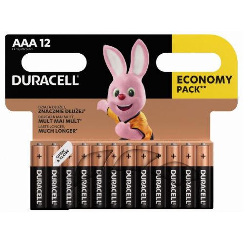 Alkalne baterije Duracell Basic AAA MN2400 LR3 - 12 kos