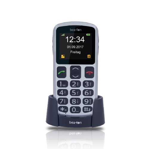 Telefon Beafon SL250, sivo črn