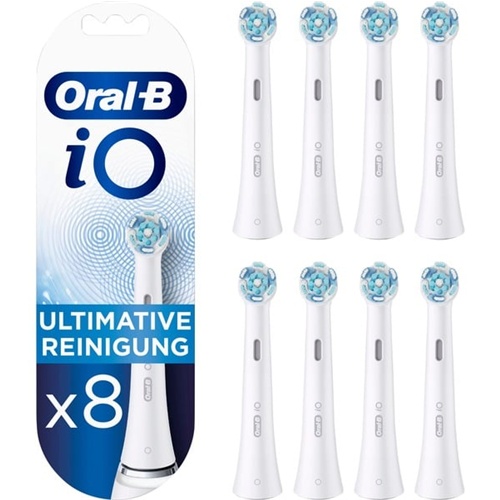 Nastavki za električne ščetke Oral-B iO Ultimate Clean 8 zobnih ščetk (bele)