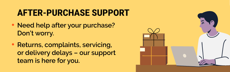 After purchase support