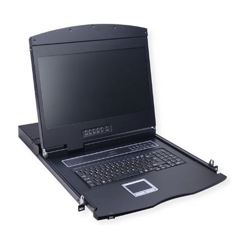 19-zonska KVM konzola, 48 cm (19") TFT (16:9), VGA, USB, postavitev za Združeno kraljestvo
