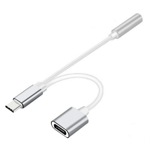 Adapter moški in ženski USB Tip C na audio Jack 3,5