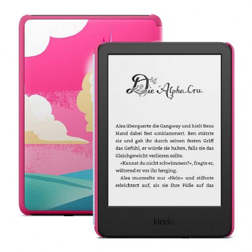 E-bralnik Amazon Kindle Kids 16GB Einhorntal, 6" e-papir zaslon na dotik, Wi-Fi, starševski nadzor, otroški ovitek