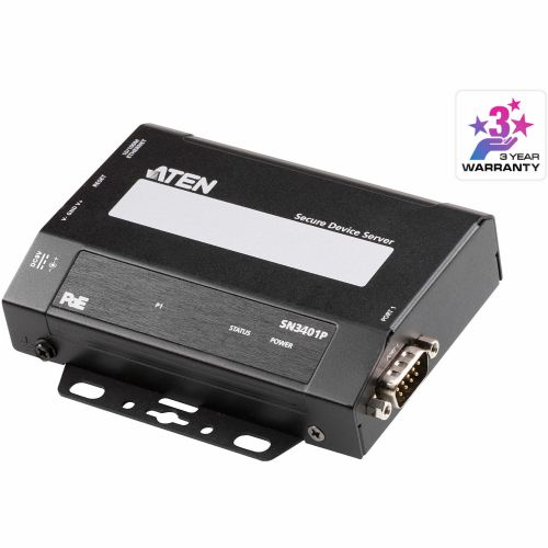 ATEN SN3401P 1-portni RS-232/422/485 varni strežnik naprav s PoE