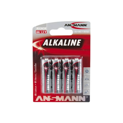 Baterija Ansmann alkalna AA (4 kosi, 1,5V, alkalna tehnologija)