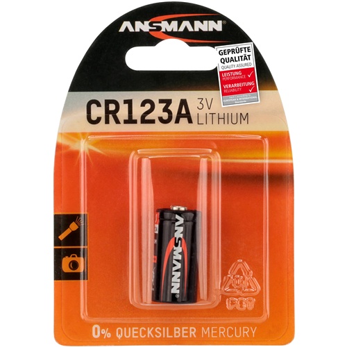 Baterija Ansmann CR123A litijeva, 3V, 1 kos, 30g