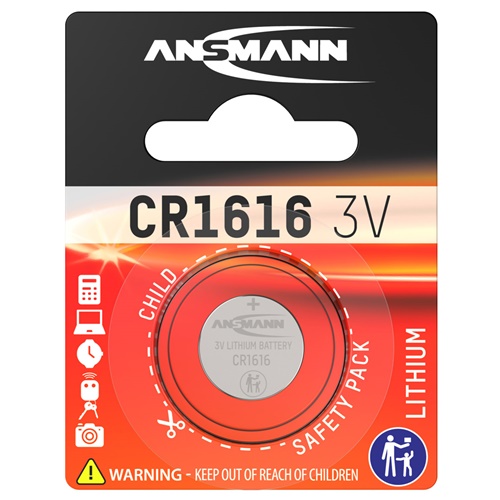 Baterija Ansmann Lithium  CR-1616, srebrna