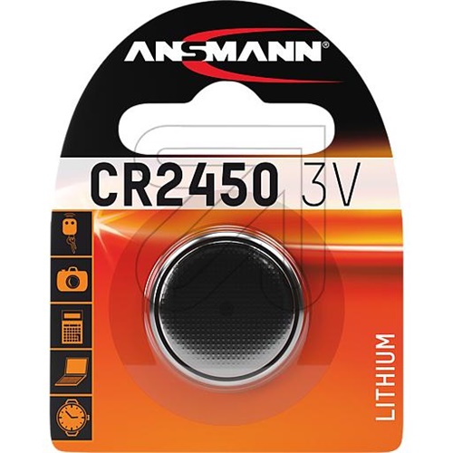 Baterija Ansmann Lithium CR-2450, srebrna