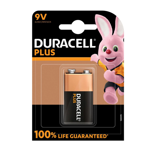 Baterija Duracell Plus (1 kos, E-blok (9-voltni blok))