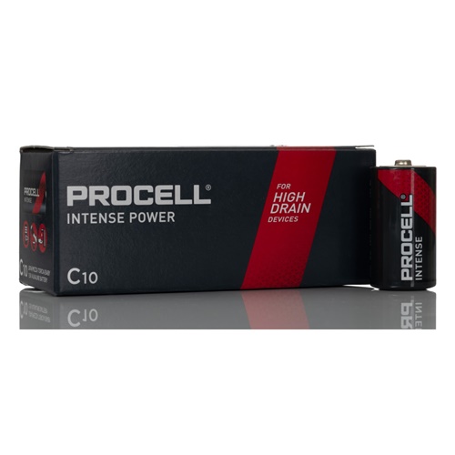 Baterija Duracell Procell Alkalne Intense Power C, 1,5 V, 10 kosov, LR14
