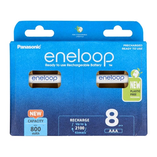 Baterija Panasonic Eneloop Micro AAA, 1,2 V, 8 kosov