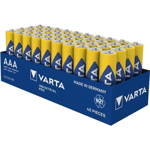 Baterija Varta INDUSTRIAL PRO LR03 alkalna, AAA, 1,5V, 40 kosov