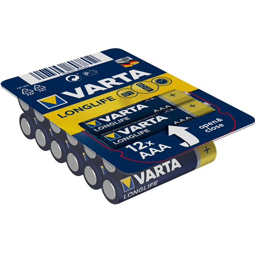 Baterija Varta Longlife LR03, AAA Micro, 12 kosov