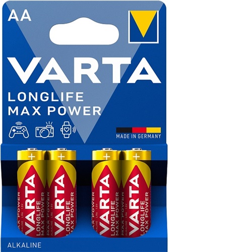 Baterija Varta Longlife Max Power AA, 4 kosi