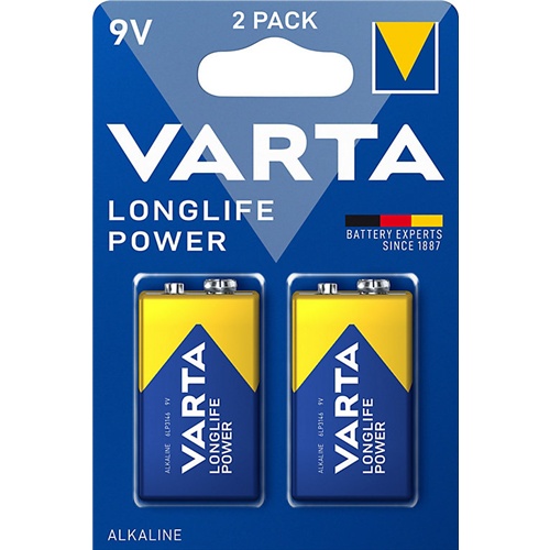 Baterija  Varta Longlife Power (2 kosa, E-blok (9-voltni blok))
