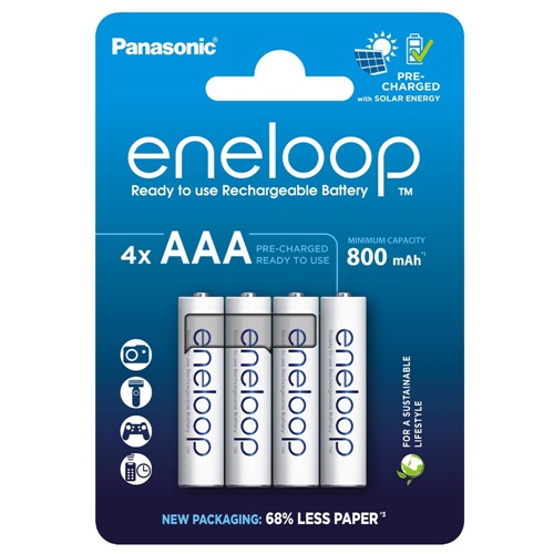 Baterije Panasonic eneloop, Micro AAA 1,2 V (4 kosi)