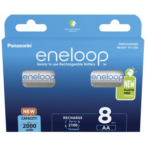 Baterije Panasonic Eneloop Mignon AA 1,2V, 8 kosov, polnilne