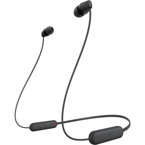 Brezžične slušalke Sony WI-C100B, Bluetooth, USB-C, črna