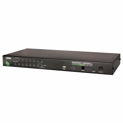 ATEN KVM stikalo za montažo v rack 1U, 16-portno USB - PS/2 VGA KVM stikalo z USB perifernim priključkom