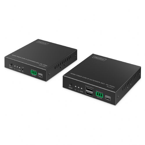 DIGITUS HDMI podaljšek Fiber 4K/60Hz črne barve