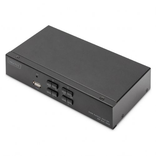 Digitus KVM stikalo DisplayPort 4x1 (črna)