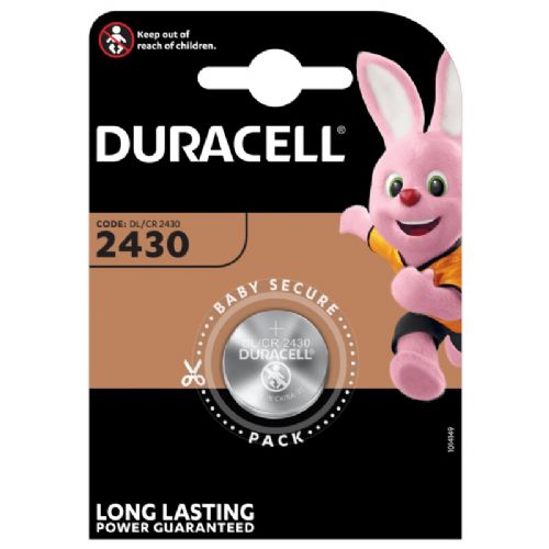 Specialna baterija Duracell 2430, litijeva, 3 V, 285 mAh, 1 kos, za merilnike in elektroniko