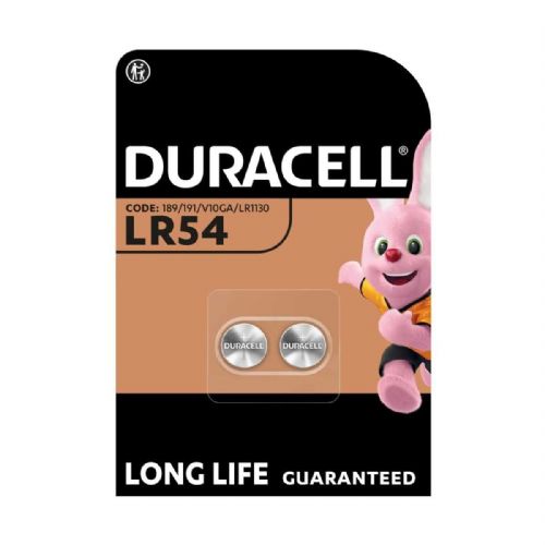 Specialna baterija Duracell LR54, alkalna, 1.5 V, 2 kosa, za ure, kalkulatorje in merilnike
