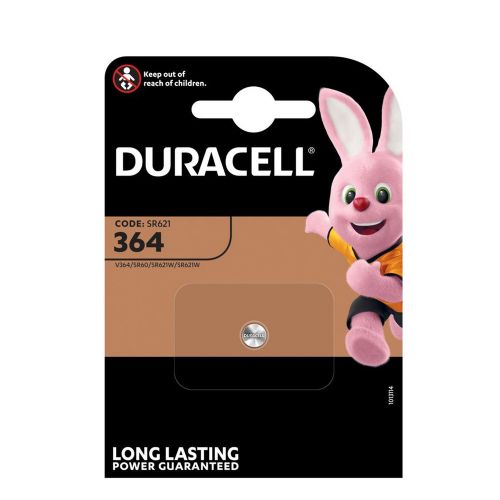 Urarska baterija Duracell 364, SR621, 1,5 V, alkalna, 1 kos