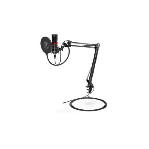 ENDORFY Solum Streaming USB gaming mikrofon z boom arm stojalom, cardioid, črn EY1B004