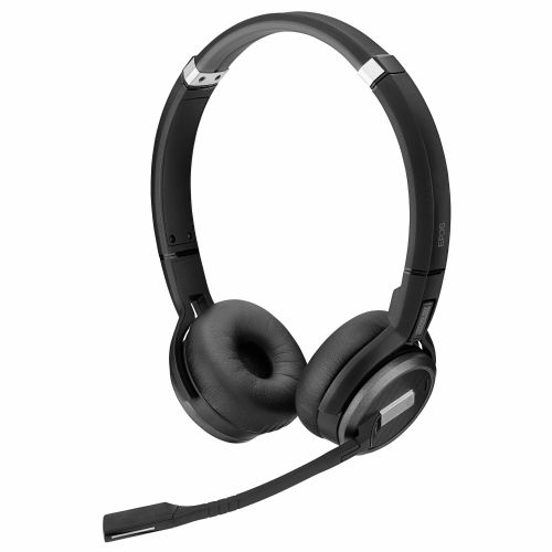DECT slušalke Epos Impact SDW 5063T, binauralne, brezžične, do 180 m, Microsoft Teams, črne (EU/UK/AUS)