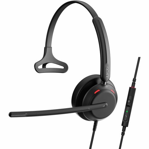 Slušalke EPOS IMPACT 730, mono, USB-C, za UC in Google Meet, profesionalne, črne