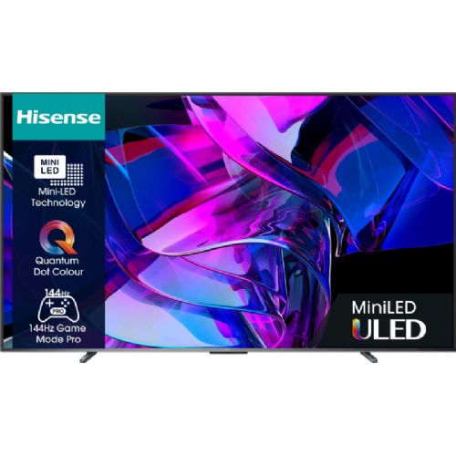 Televizor Hisense 100U7KQ, 254 cm (100"), 4K ULED Mini LED, 144 Hz, VIDAA Smart TV, Dolby Vision Atmos