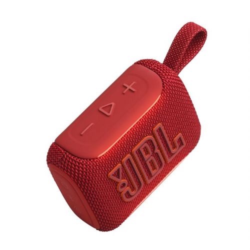Prenosni zvočnik JBL GO 5 Bluetooth, rdeč, IP68, do 10h delovanja, izboljšani basi, ambientalna osvetlitev