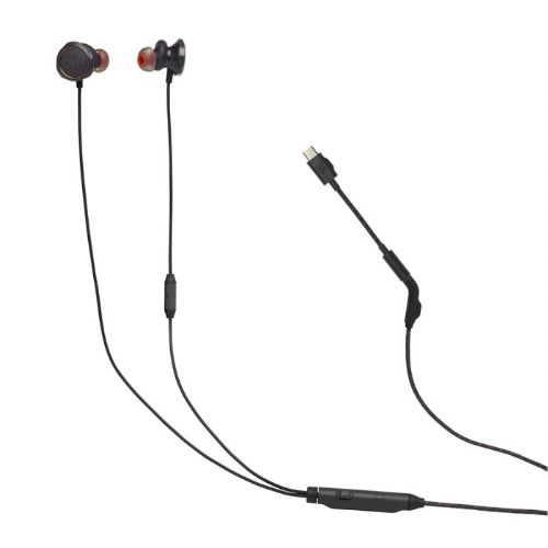 Gaming slušalke JBL Quantum 50C, in-ear, žične USB-C, JBL QuantumSURROUND, mikrofon Voice-Focus, črne