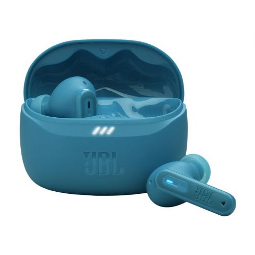Brezžične in-ear slušalke JBL Tune Beam 2, 10 mm gonilniki, ANC, prostorski zvok, Bluetooth 5.3, modre