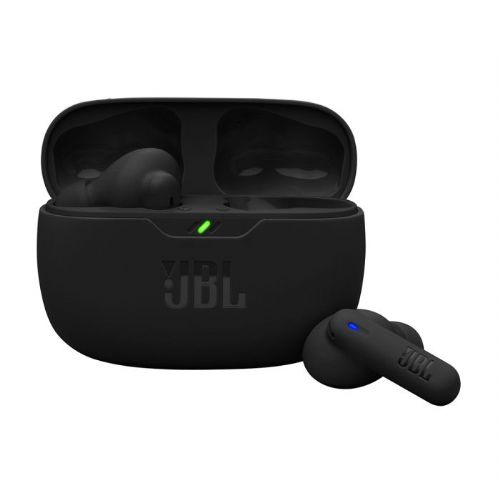 Brezžične slušalke JBL Vibe Beam 2 z mikrofonom, aktivno odpravljanje šumov, Bluetooth 5.3, IP54, črne