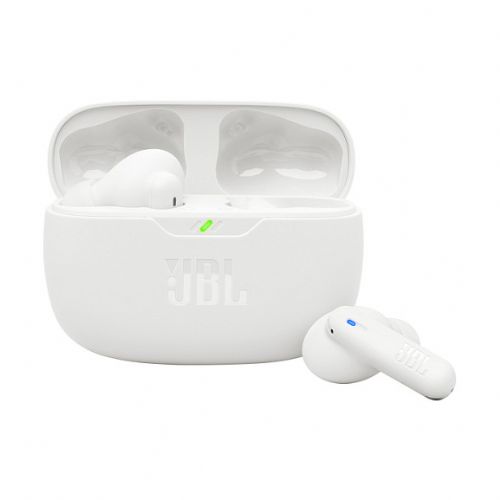 Slušalke JBL Wave Beam 2 brezžične, aktivno odpravljanje šumov, Bluetooth 5.3, do 40 h avtonomije, bele