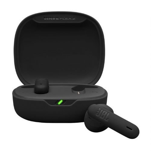Brezžične slušalke z mikrofonom JBL Wave Flex 2 , črne