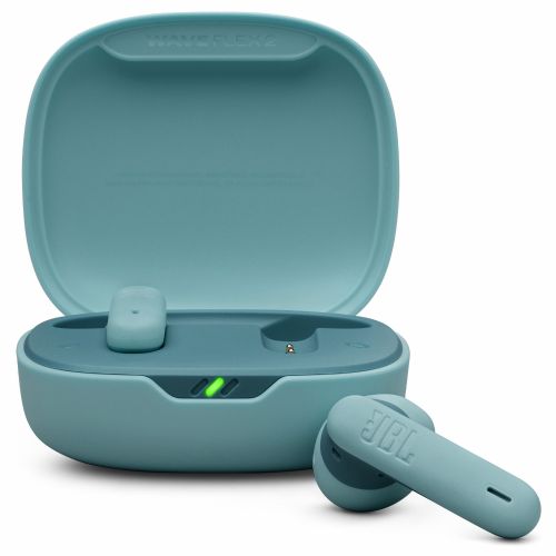JBL Wave Flex 2, brezžične Bluetooth slušalke v ušesu, modre