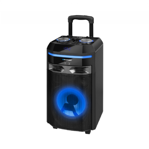 Karaoke zvočnik Blaupunkt PS06, 600 W, Bluetooth, FM radio, USB/SD predvajalnik, LED osvetlitev, brezžični mikrofon, baterija do 5 h