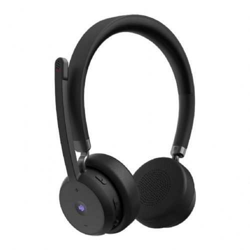 Slušalke Lenovo VoIP brezžične binauralne, Bluetooth 5.3, odpravljanje šumov, do 60 h avtonomije, hitro polnjenje
