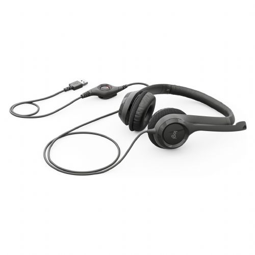 Slušalke Logitech H390 USB stereo