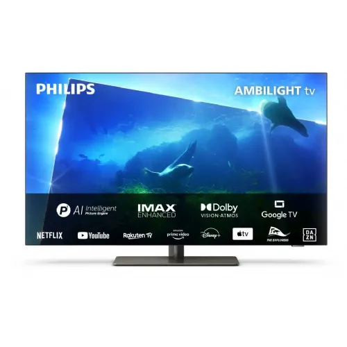 Televizor Philips 55OLED818/12, 140 cm (55"), 4K UHD, Android, Ambilight, OLED