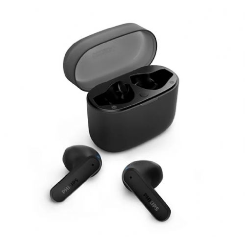 Brezžične TWS slušalke Philips TAT2139BK, Bluetooth 5.3, 13 mm gonilniki, 28 h baterije, IPX4, črne barve
