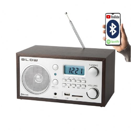 Prenosni FM radio Blow LCD USB bluetooth SD
