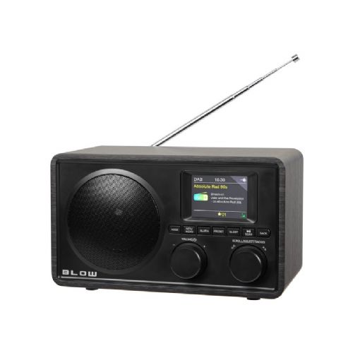 Prenosni radio BLOW RK5, DAB+ FM, Bluetooth, TFT zaslon, 3-palčni zvočnik, črn