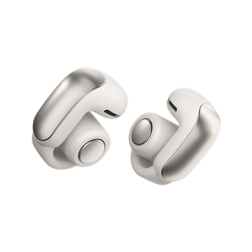 Slušalke Bose Ultra Open Earbuds Silver, odprta zasnova, Bluetooth 5.3, Immersive Audio, IPX4 vodoodpornost, do 7 ur baterije