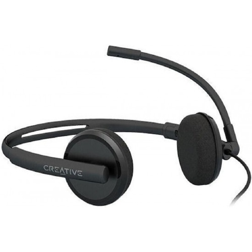 Slušalke Creative Labs HS-230 (črne, 3,5 mm vtičnica, USB-A)