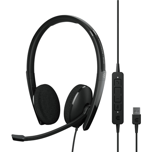 Slušalke EPOS Adapt 160 USB II, Stereo, USB, črna