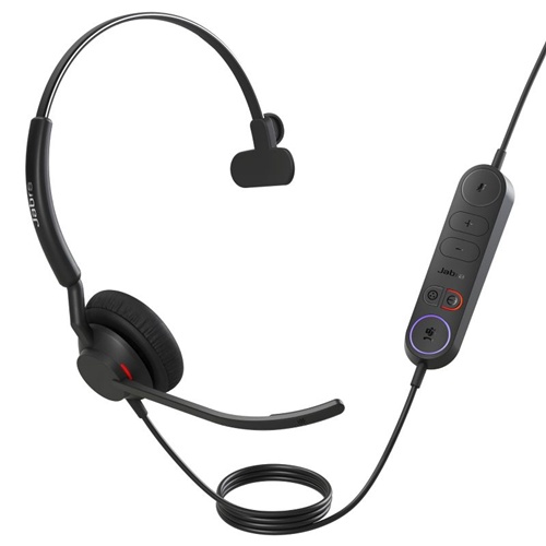 Slušalka Jabra Engage 40, Mono (enojna), žična, USB-C, Inline Link, črna